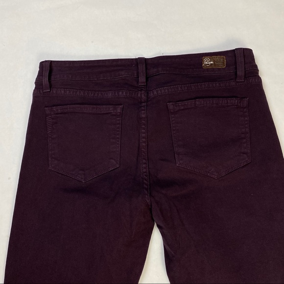 Paige Skyline Dark Purple Stretchy Ankle Jean - Picture 7 of 7